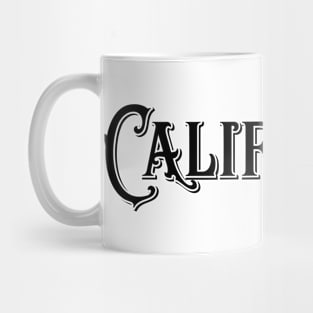 California Vintage Type State Mug